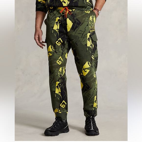 Ralph Lauren Polo Logo Polo Pony Camo Jogger Pant NWT $168 Size L